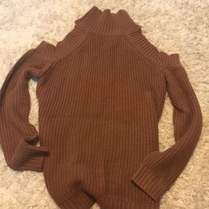 Open shoulder sweater